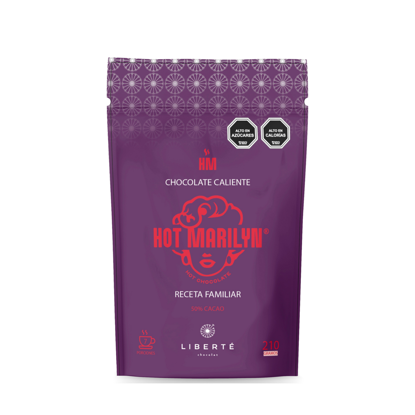 Doypack de chocolate caliente Hot Marilyn Receta Familiar 210 g
