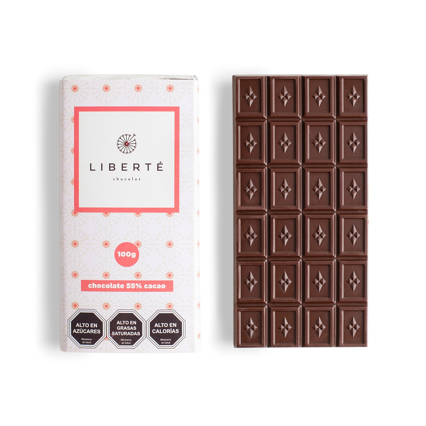 Tableta de Chocolate Semi Amargo 55% Cacao 100 Gr