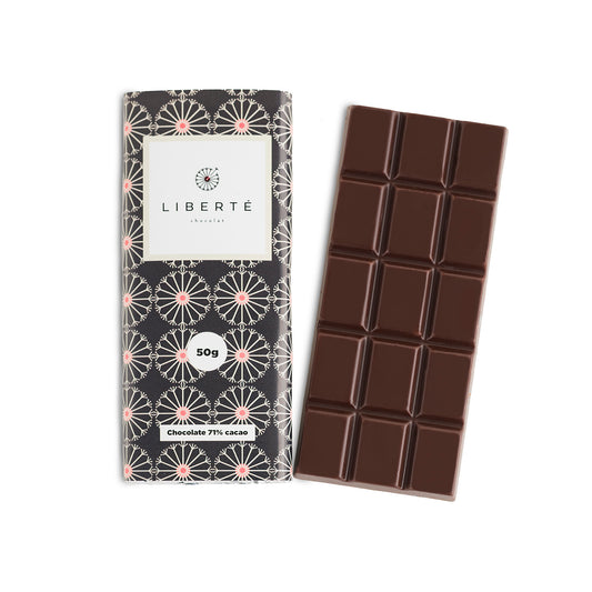 Mini Tableta De Chocolate Amargo 71% Cacao