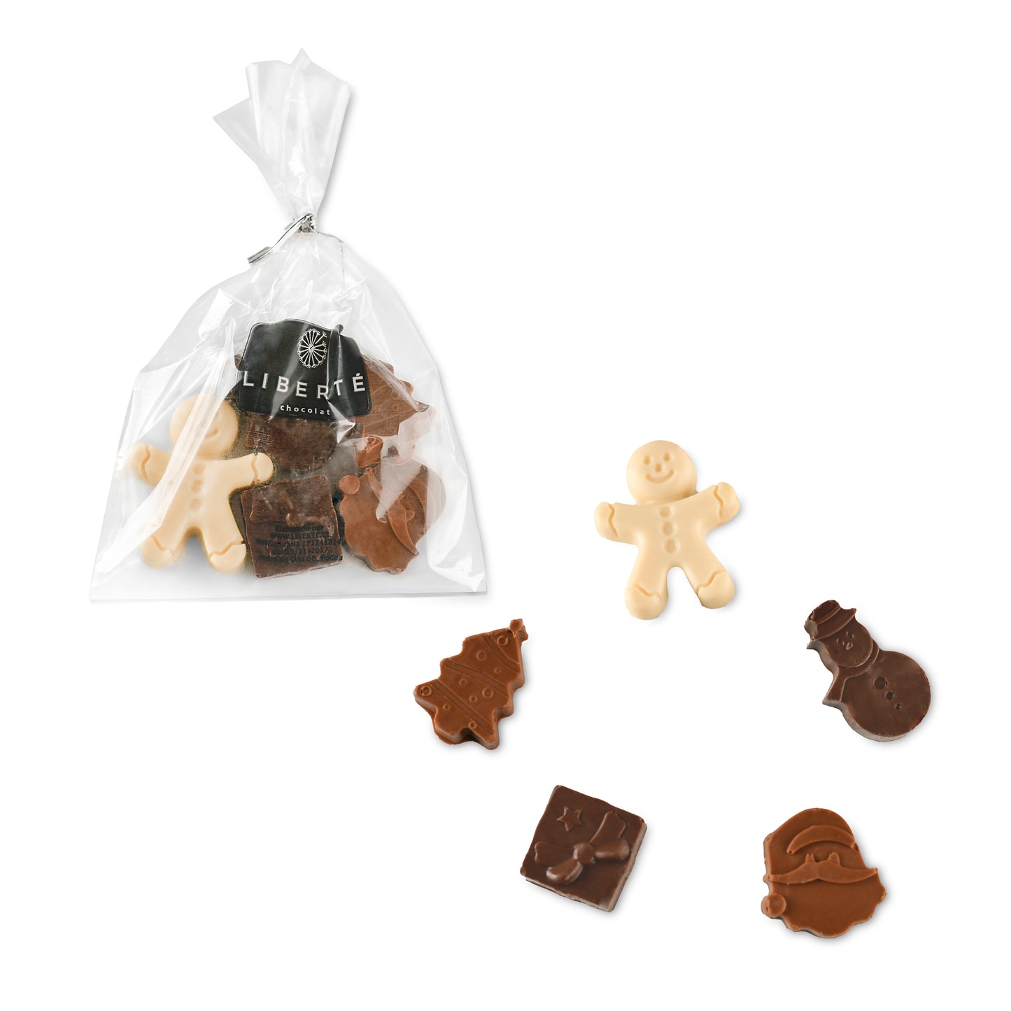 Bolsa de Figuritas Navideñas de Chocolate Belga