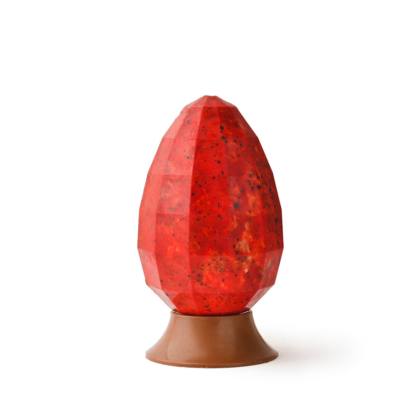 Huevo de Pascua Gigante Pintado a Mano | Chocolate Belga de Leche