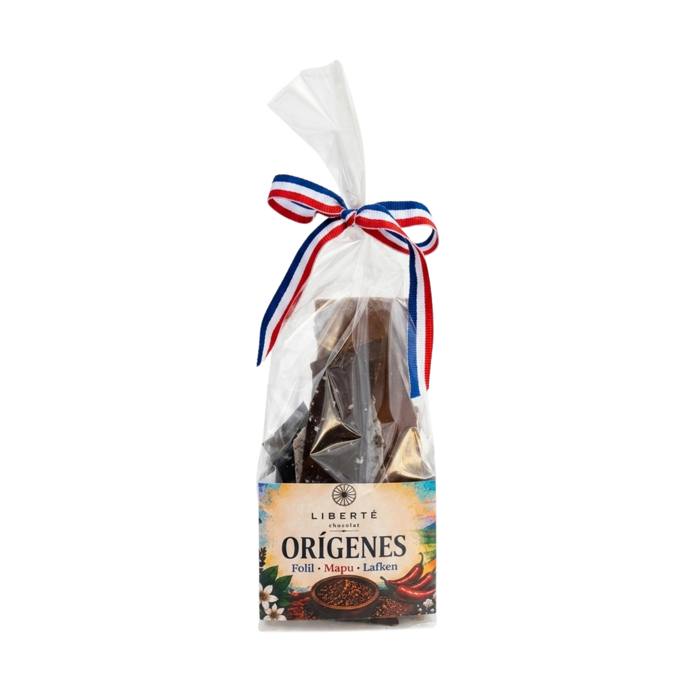 Orígenes · Chocolate Belga con Maqui, Merkén y Sal de Mar