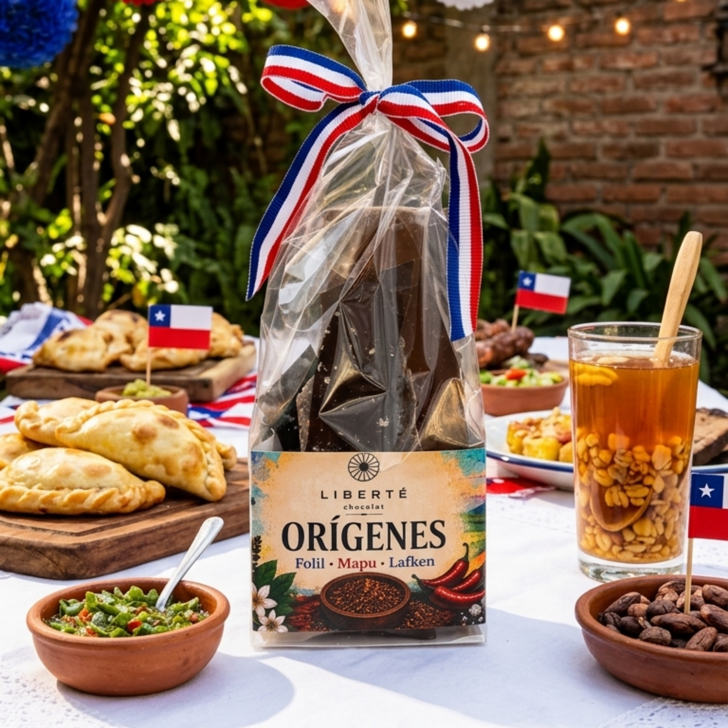 Orígenes · Chocolate Belga con Maqui, Merkén y Sal de Mar