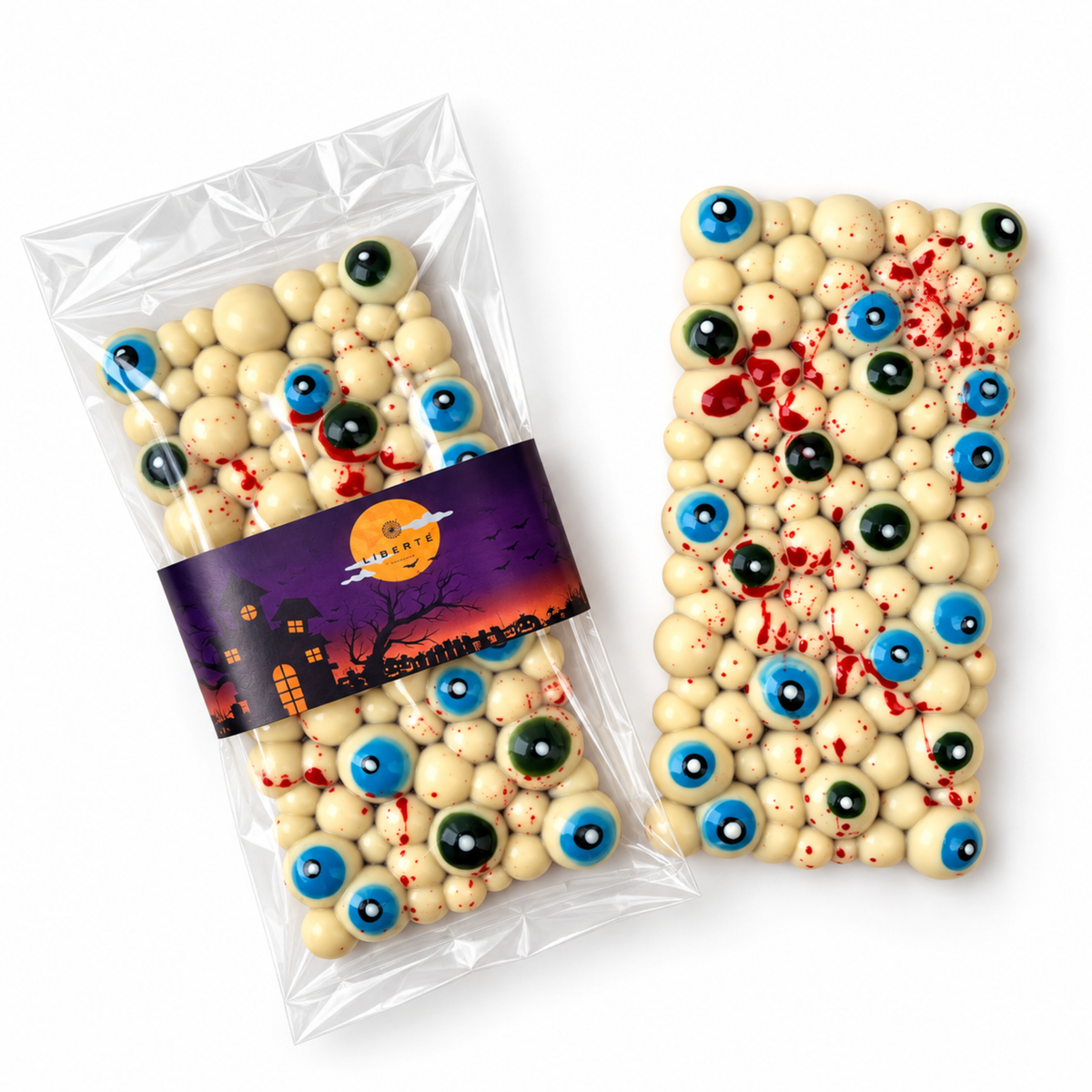 Tableta de Chocolate con Ojos Halloween