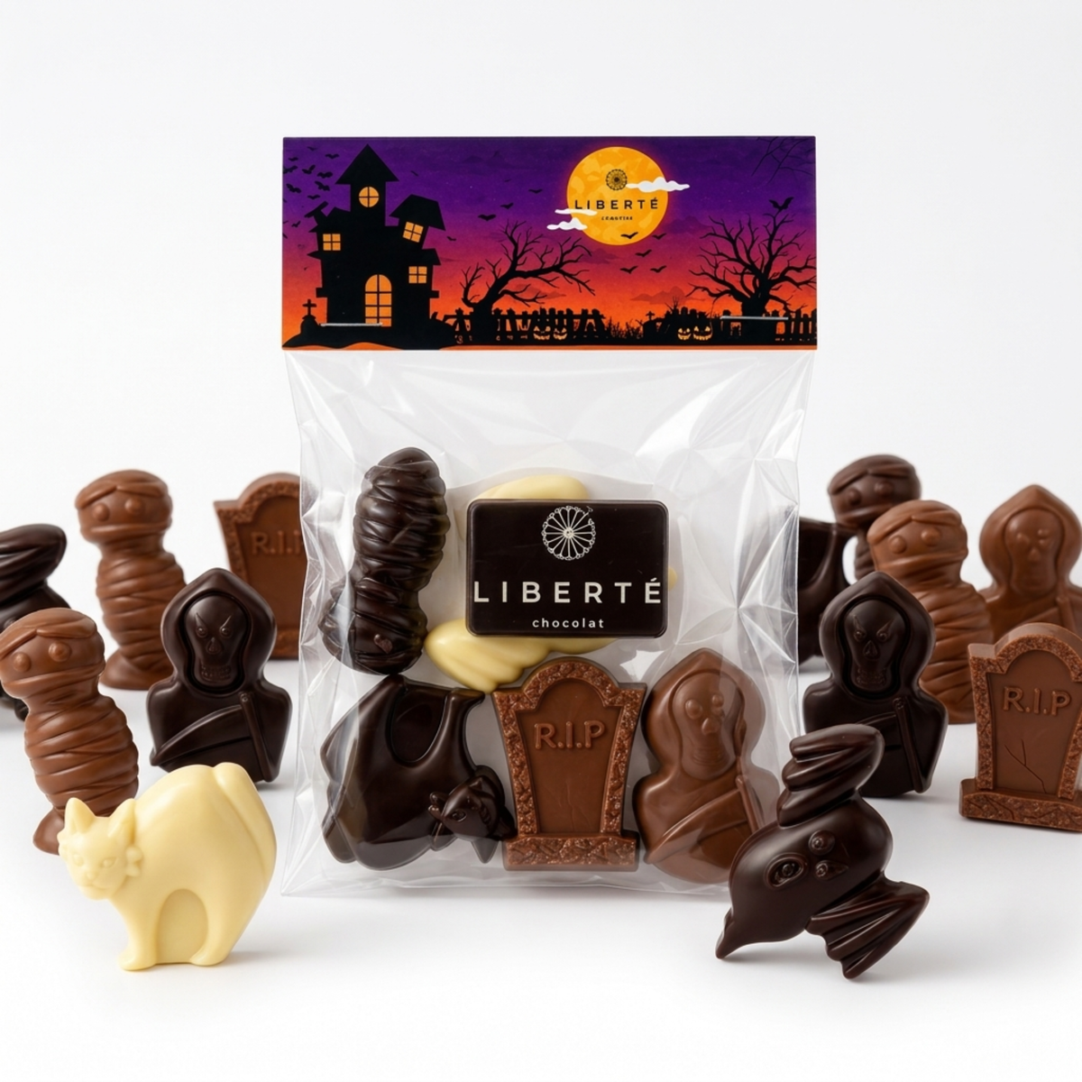 Pack 10 Bolsitas Chocolates Halloween - 50 unidades