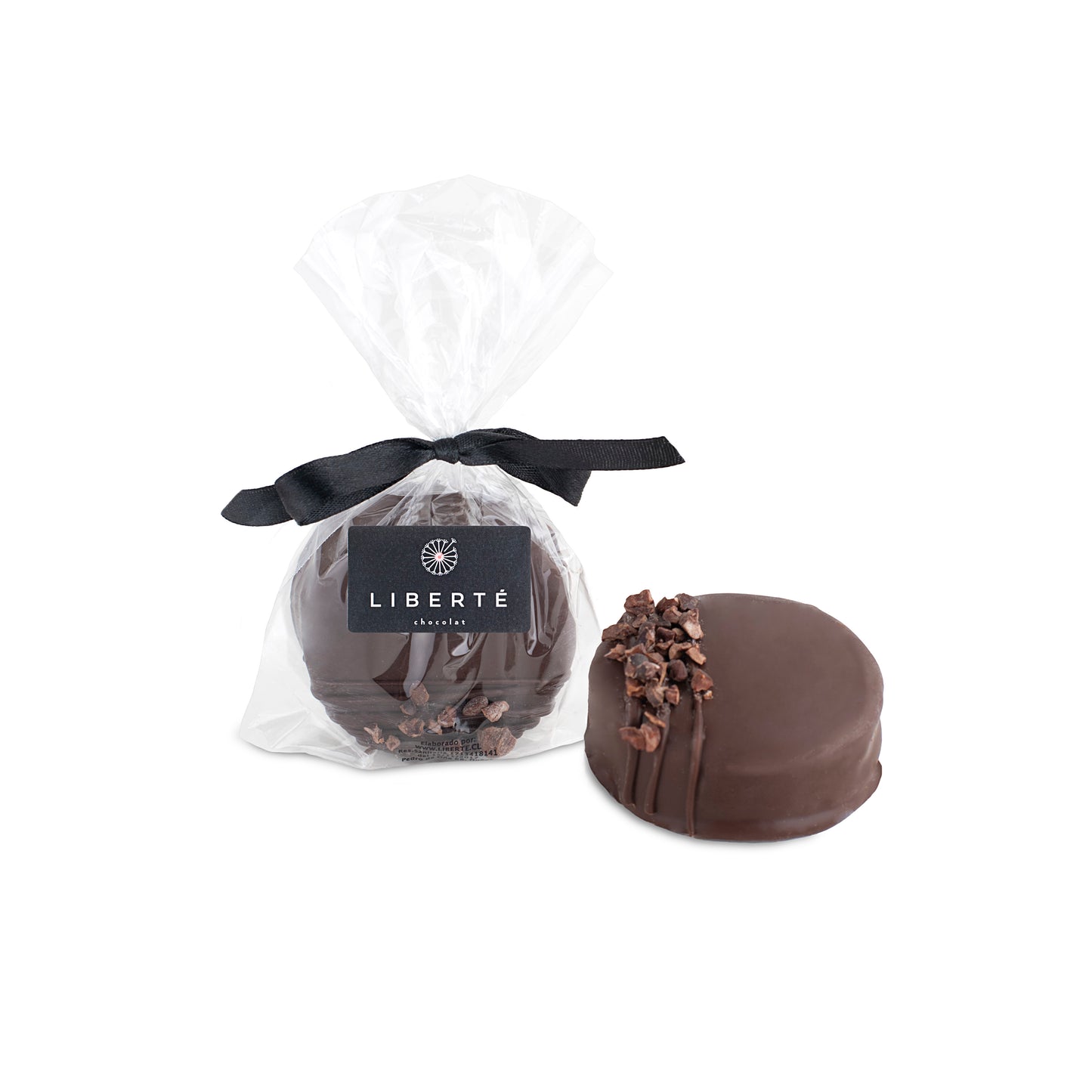 Alfajor De Manjar En Chocolate Semi Amargo
