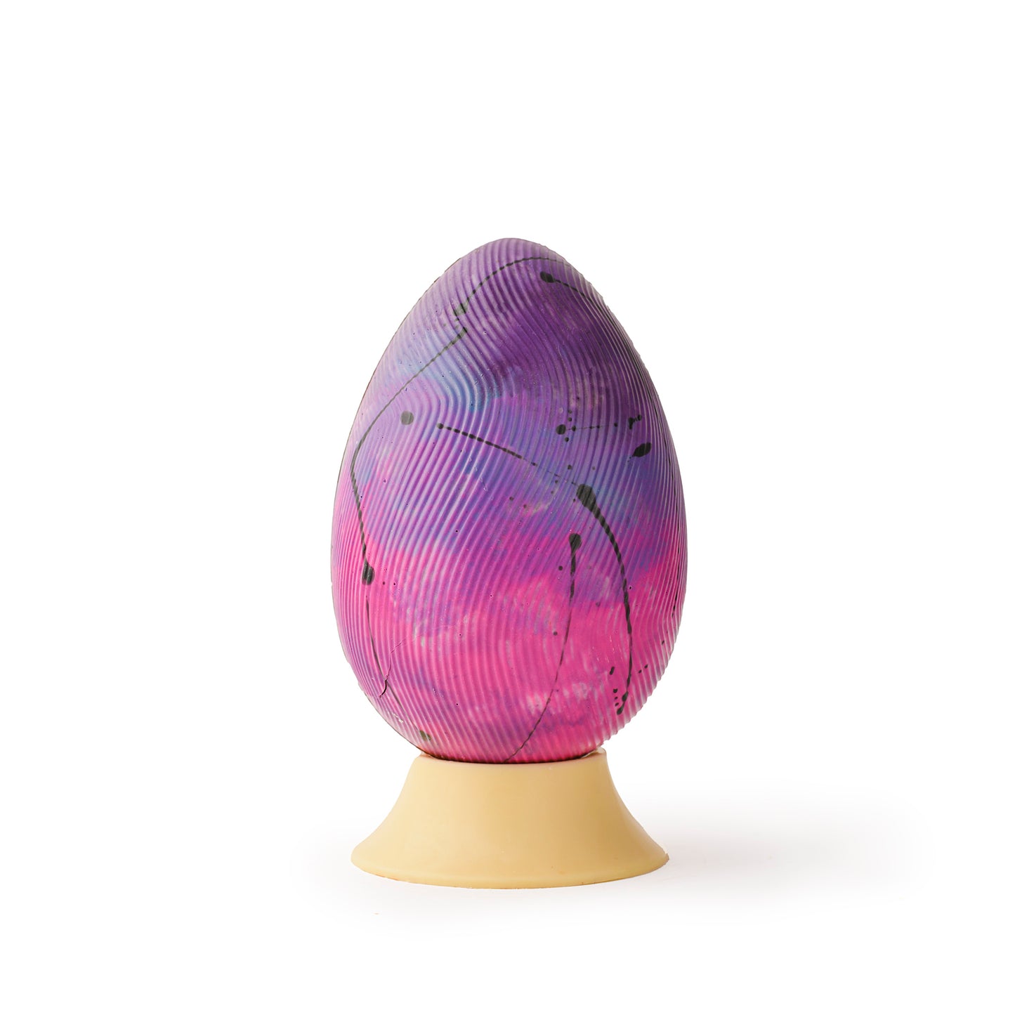 Huevo de Pascua Gigante Pintado a Mano | Chocolate Belga Blanco