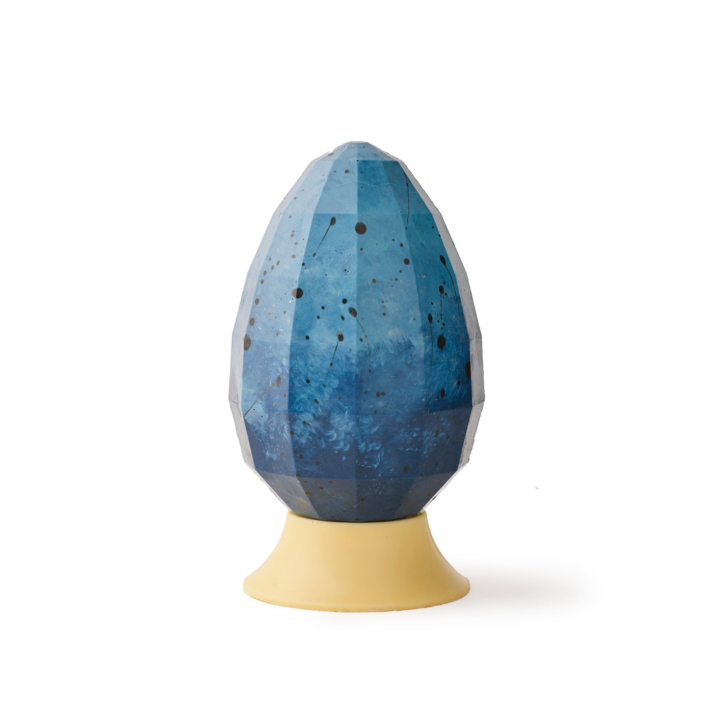 Huevo de Pascua Gigante Pintado a Mano | Chocolate Belga Blanco
