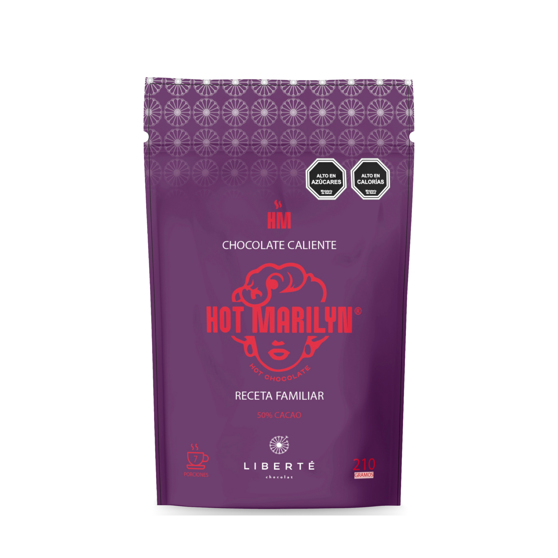 Doypack de chocolate caliente Hot Marilyn Receta Familiar 210 g