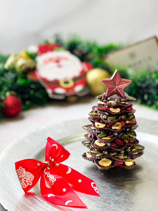 Árbol Navideño de Chocolate Semiamargo