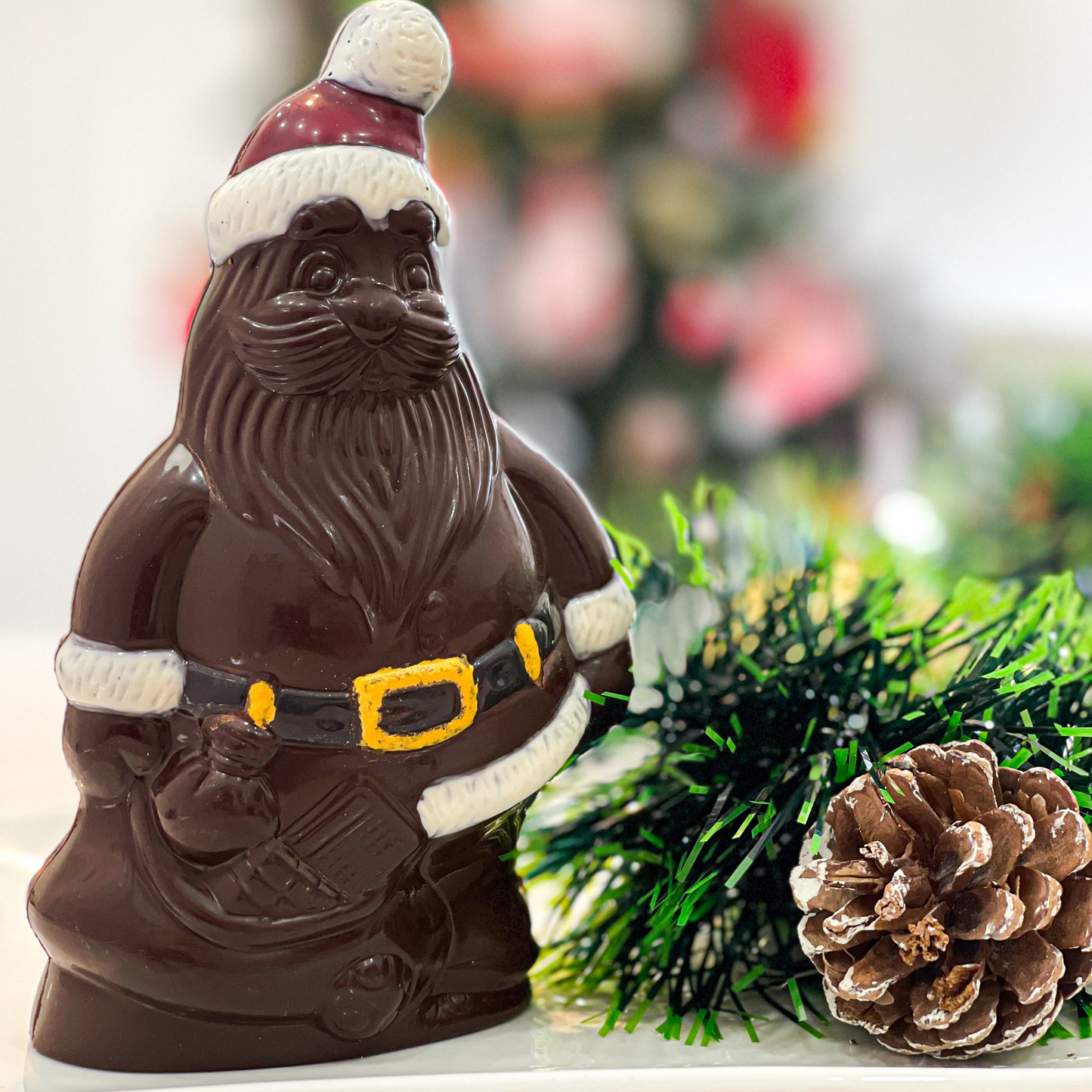 Viejito Pascuero de Chocolate Semiamargo (Apto Vegano)