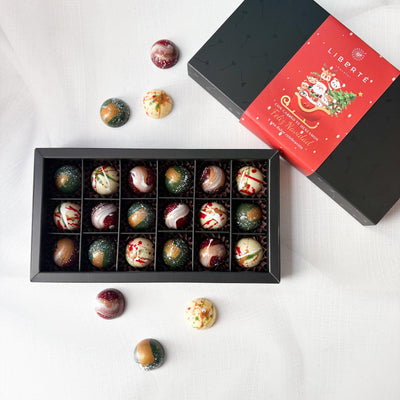 Caja Bombones Navideños 18 unidades - Edición Limitada Sabores Chilenos