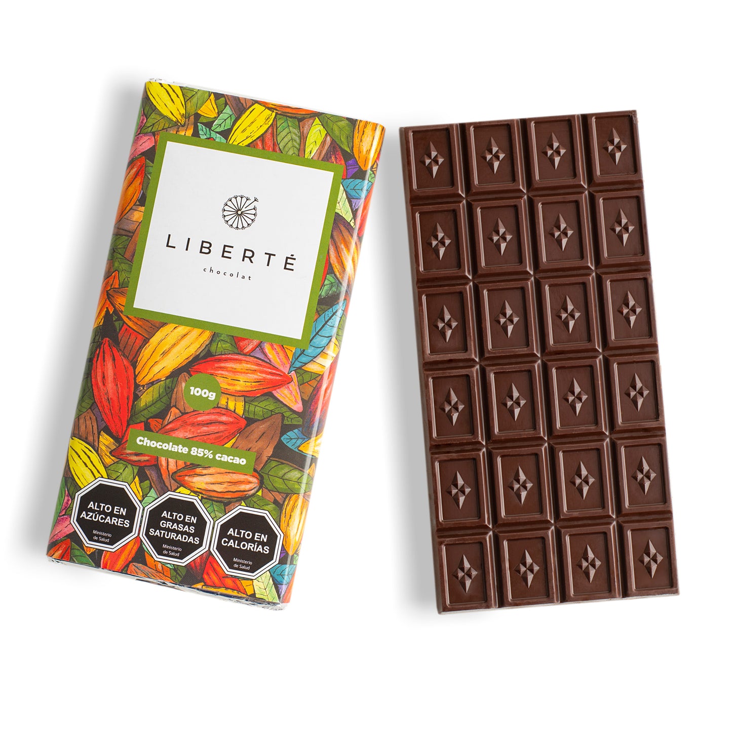 Tableta de Chocolate Amargo 85% Cacao 100 Gr