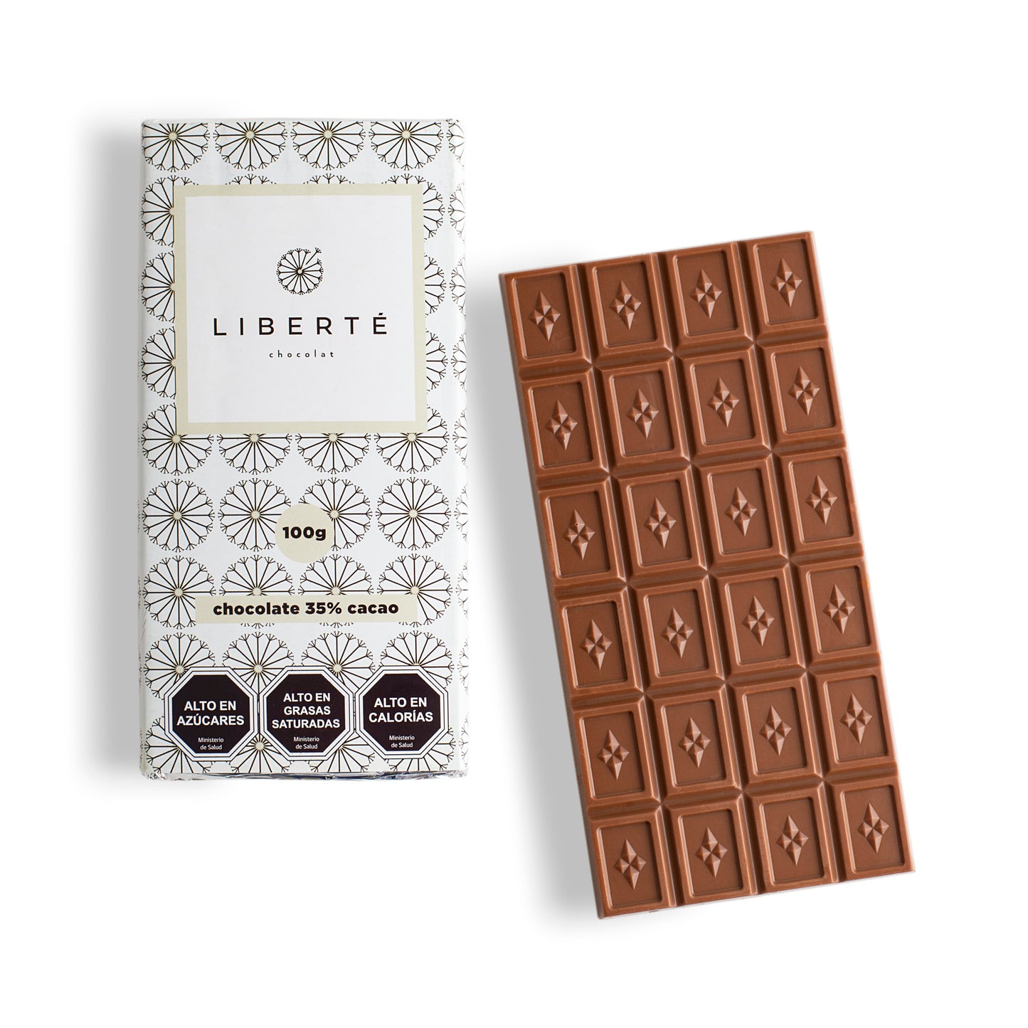 Tableta de Chocolate de Leche 35% Cacao 100 Gr