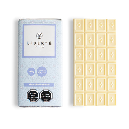Tableta Sin Azúcar de Chocolate Blanco 100 Gr