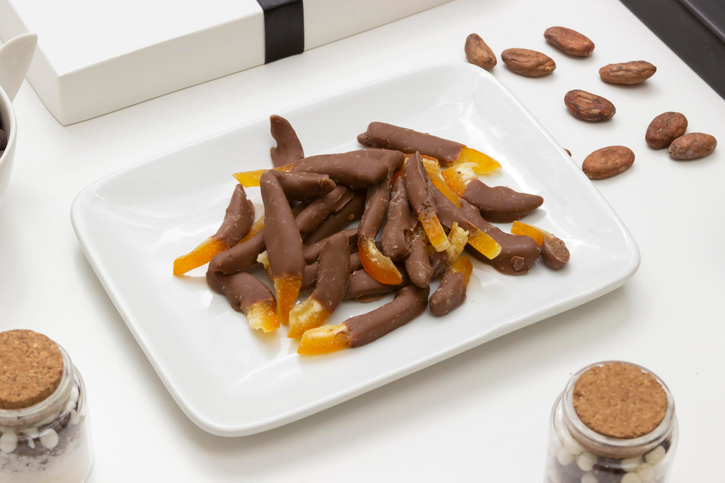 Naranjitas Bañadas en Chocolate de Leche