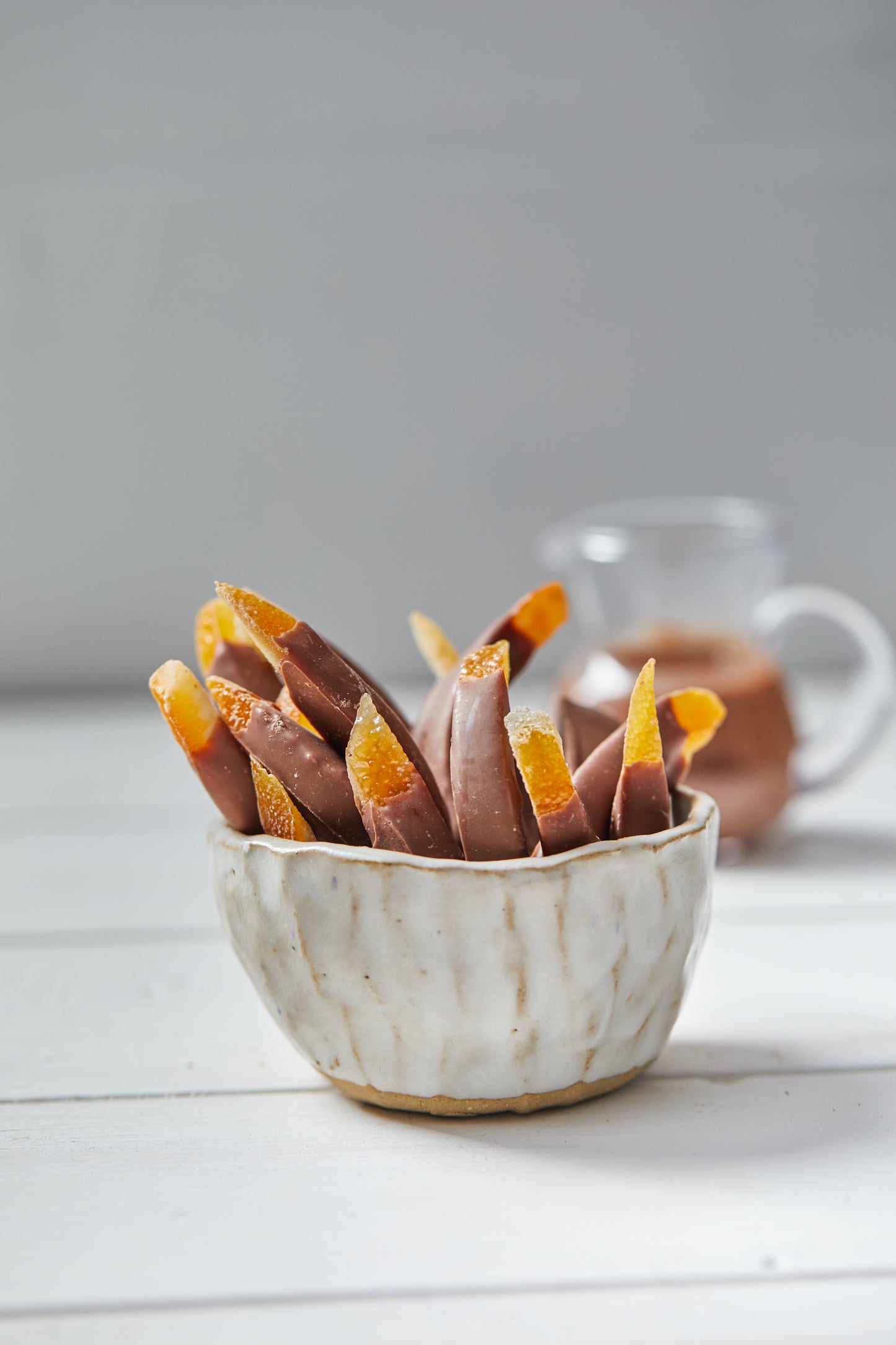 Naranjitas Bañadas en Chocolate de Leche